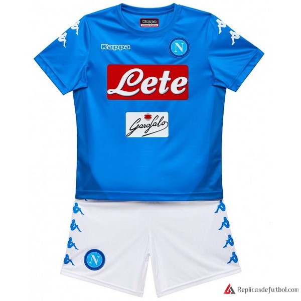 Camiseta Napoli Primera equipación Niños 2017-2018 Azul